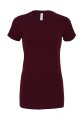 Dames T-shirt Bella 6004 maroon